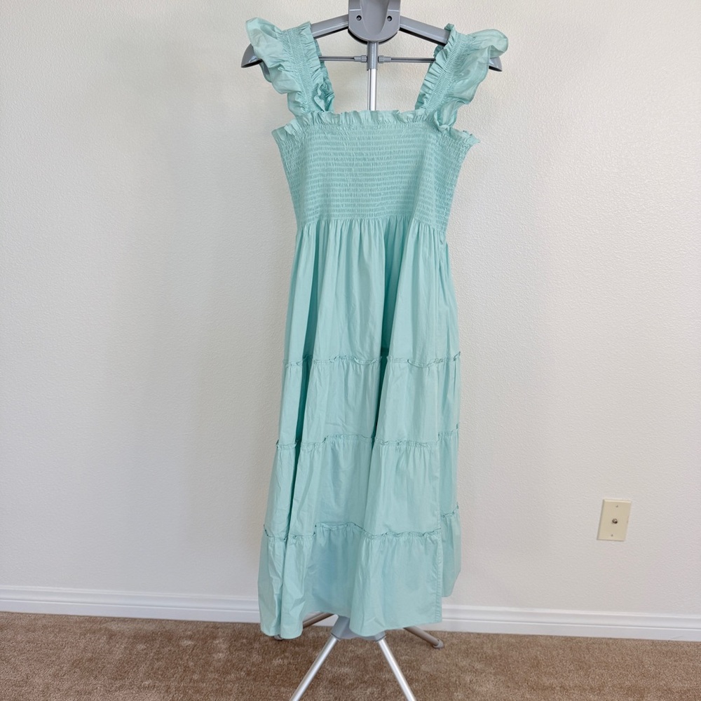 Hill House Home Nap Dress in Aqua Blue - Size M
